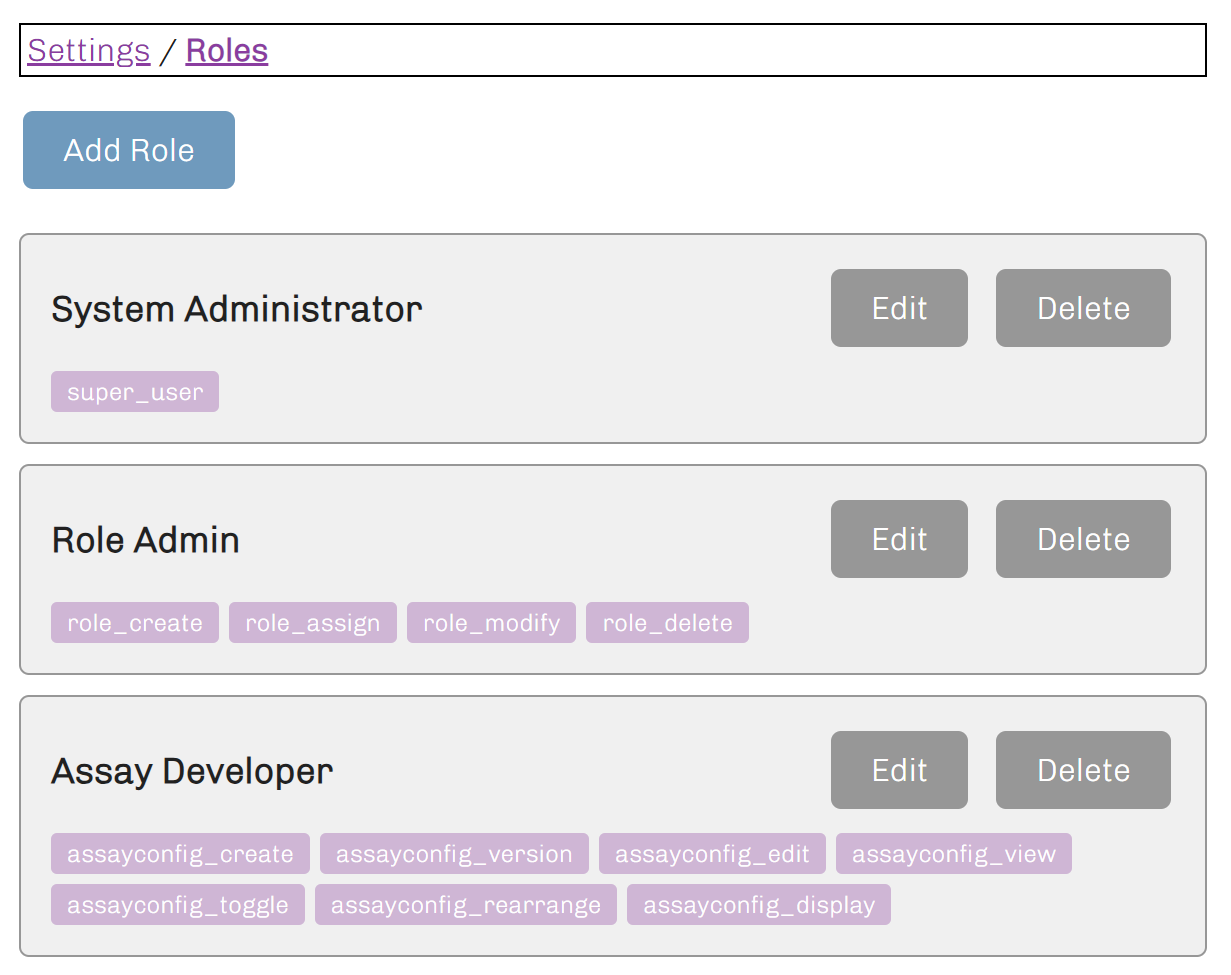 Roles Management